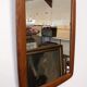 Scandinavian mirror in solid teak, Denmark circa 1970.