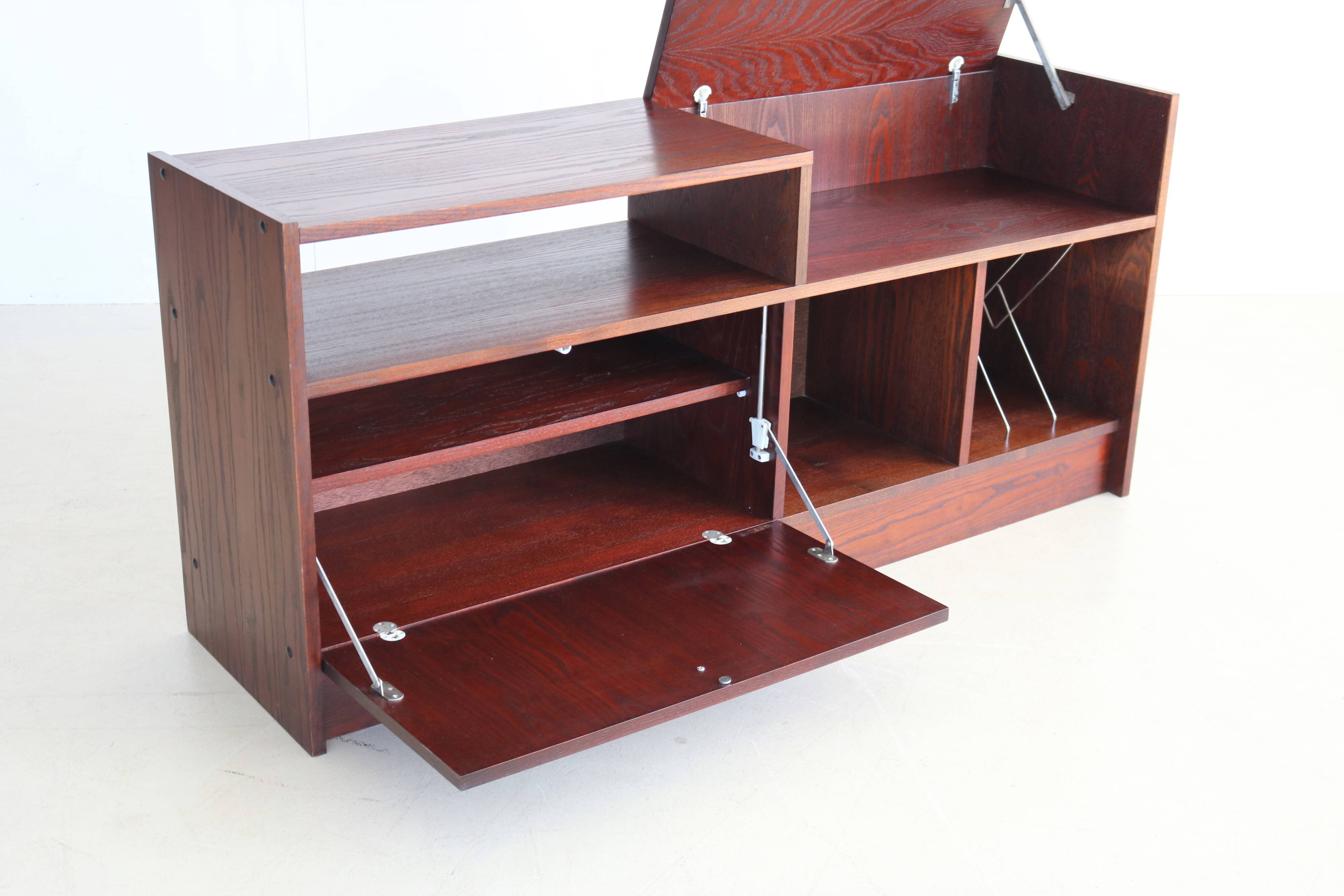 Buffet audio en palissandre vintage