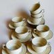 Huit tasses à café porcelaine fine Tchécoslovaque ART-DÉCO années 40