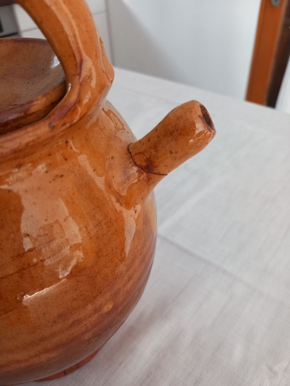 Gargoulette terracotta varnished.