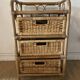 Rattan chest of drawers 3 drawers