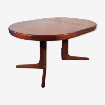 Table ronde scandinave extensible 1960