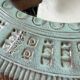 Art mirror Italy in ceramic from the 90s.