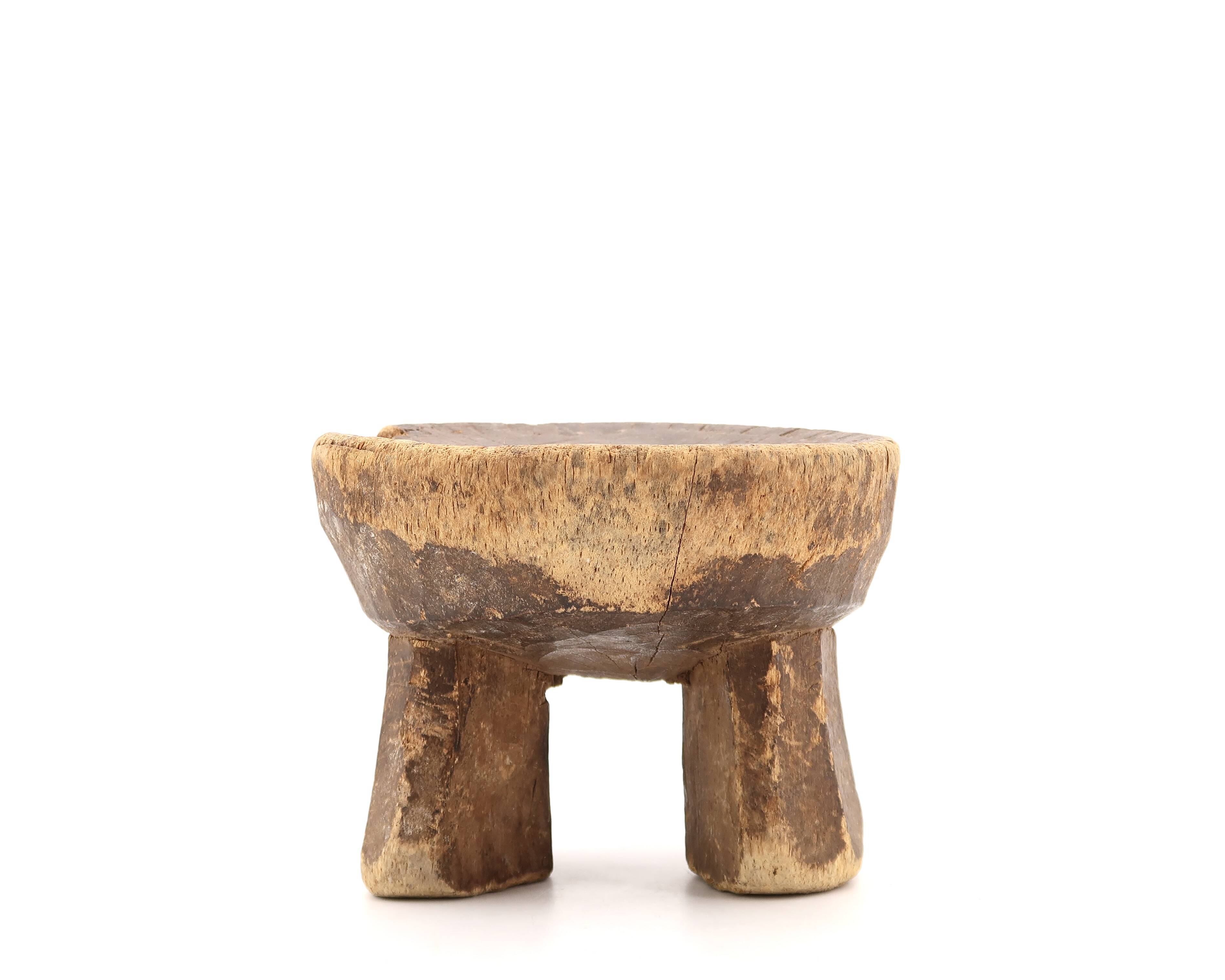 African wooden headrest, 1970s