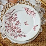 Set of 14 deep flat and dessert plates with defect FT Jasmins Badonviller