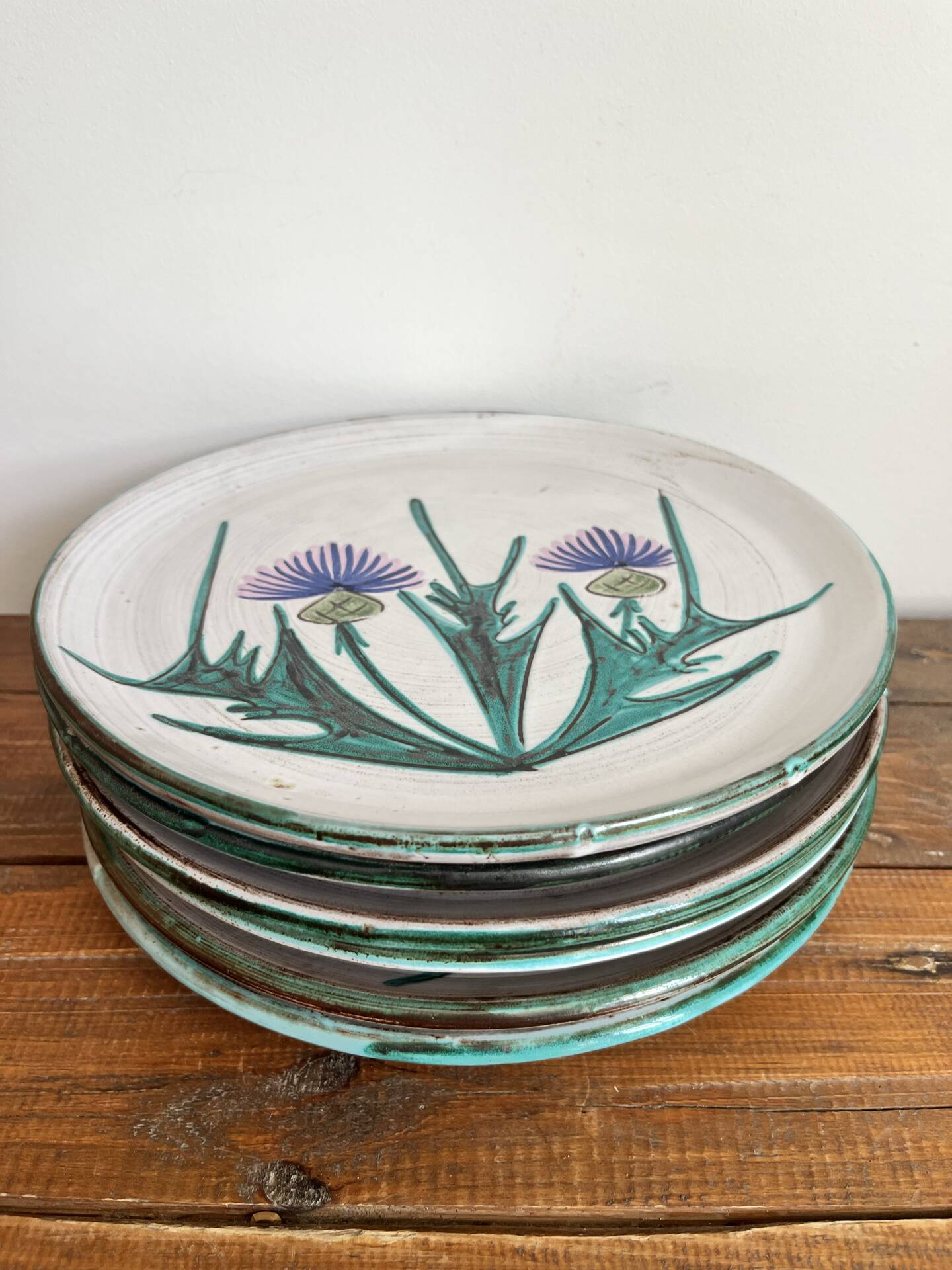 6 flat plates Vallauris
