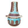 Vase africaniste céramique Accolay vintage