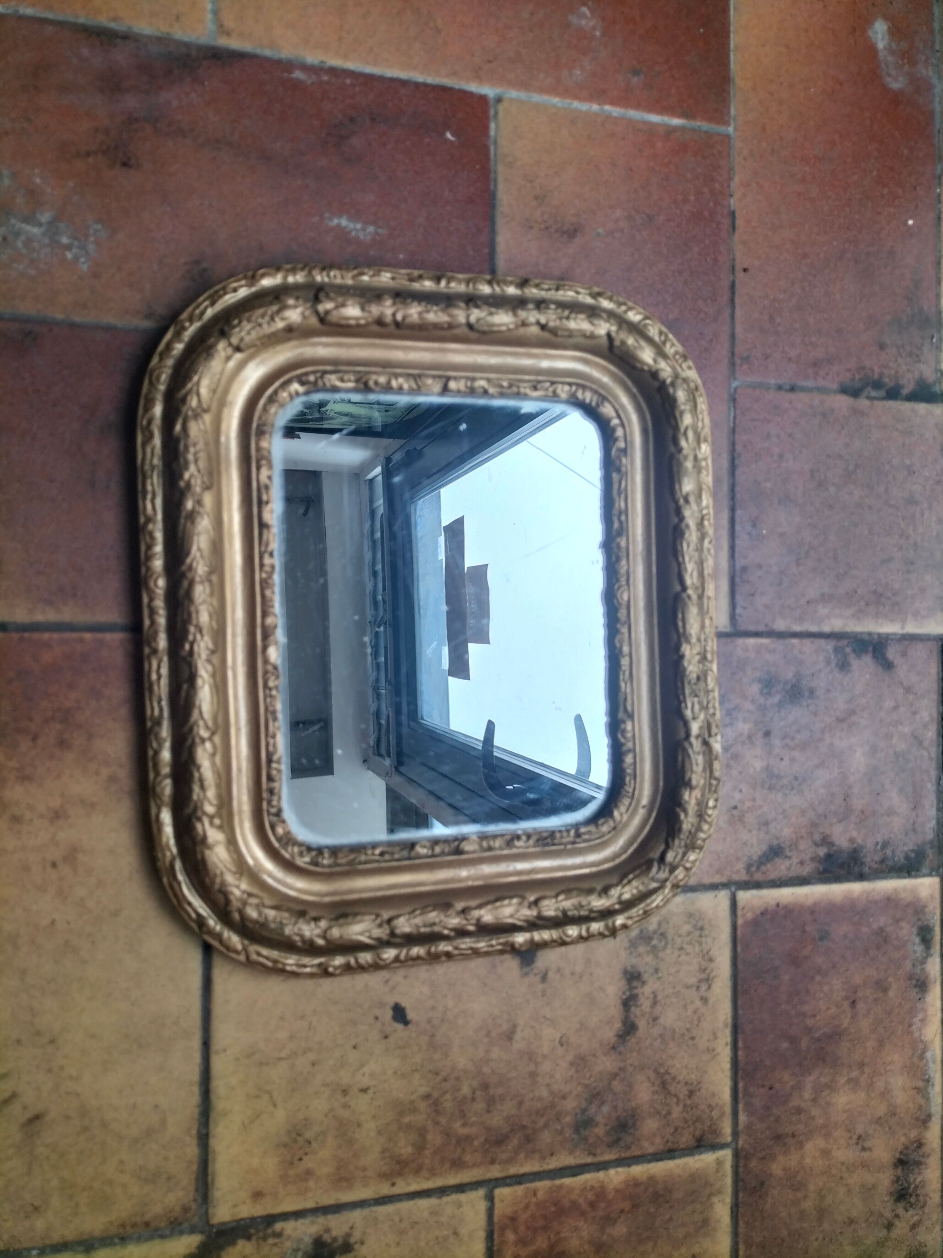 Small old mirror