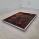 Pair of vintage trays in briar effect lucite
