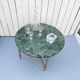 Table néoclassique marbre vert vintage