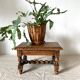 Tabouret bas en bois sculpté style Breton