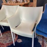 Set of 3 armchairs by Philippe Starck, Dr No model, for Kartell