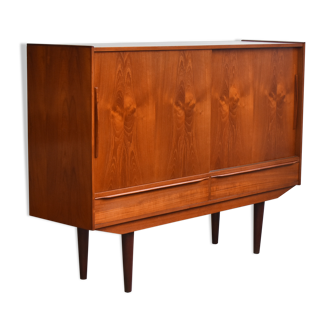 Scandinavian teak highboard, 1960