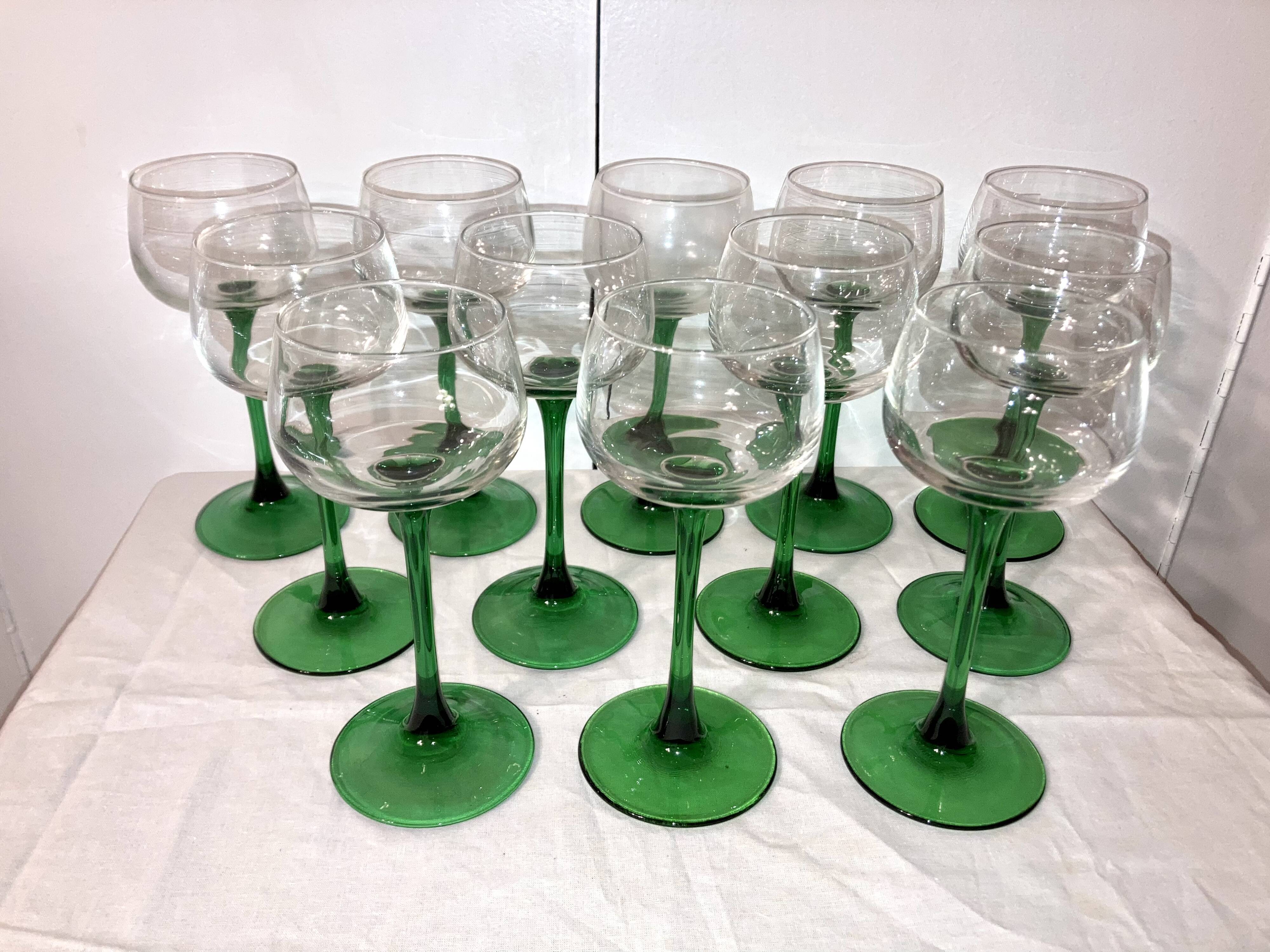 Vintage Alsace white wine glasses