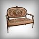 Beech canapé, stained, Louis XVI style - 1920
