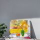 Still life painting with bouquet oil on canvas