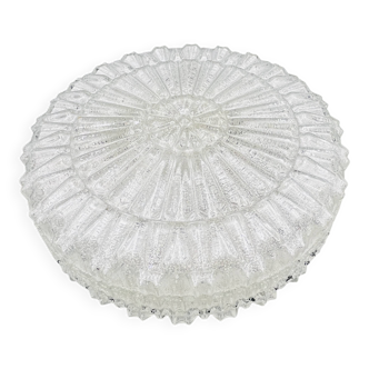 Plafonnier en verre relief sablé RZB