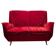 Italian Two-Seater Red Sofa from by I.S.A. Bergamo, 1950s