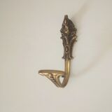 Old brass coat rack hook