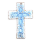 Wall cross by Louise Arnaud, Limoges art enamels, 1970s