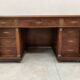 Bureau a caissons de style Empire en acajou et placage XX siècle