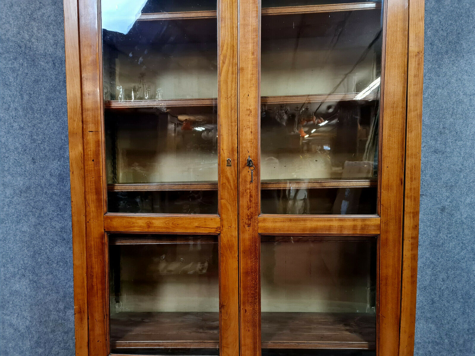 Louis XVI period library in light walnut around 1780