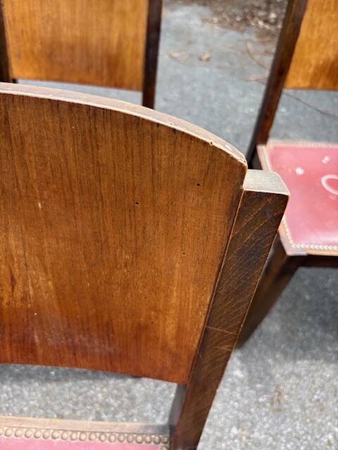 lot 6 chaises Art Déco / vintage