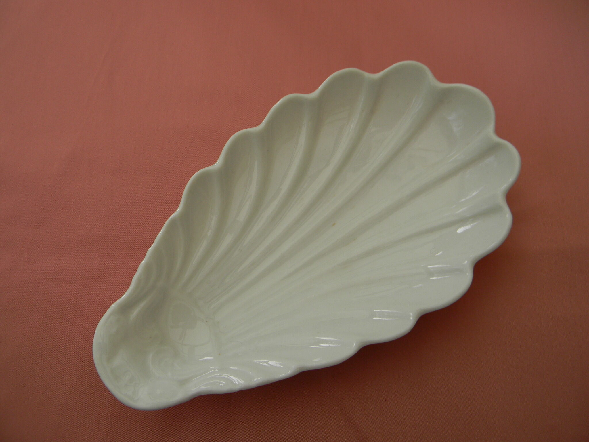 Old white porcelain ravier.