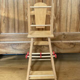 Doll high chair from the 20th century, convertible into a walker (deliverable)