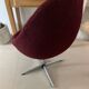 Fauteuil œuf vintage prune