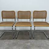 3 Cesca B32 chairs by Marcel Breuer