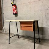 Vintage modernism desk with two drawers