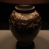 Ceramic and Bronze Table Lamp, 1960s England