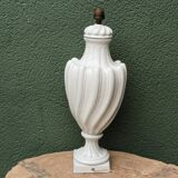 Baluster lamp base in Paris porcelain