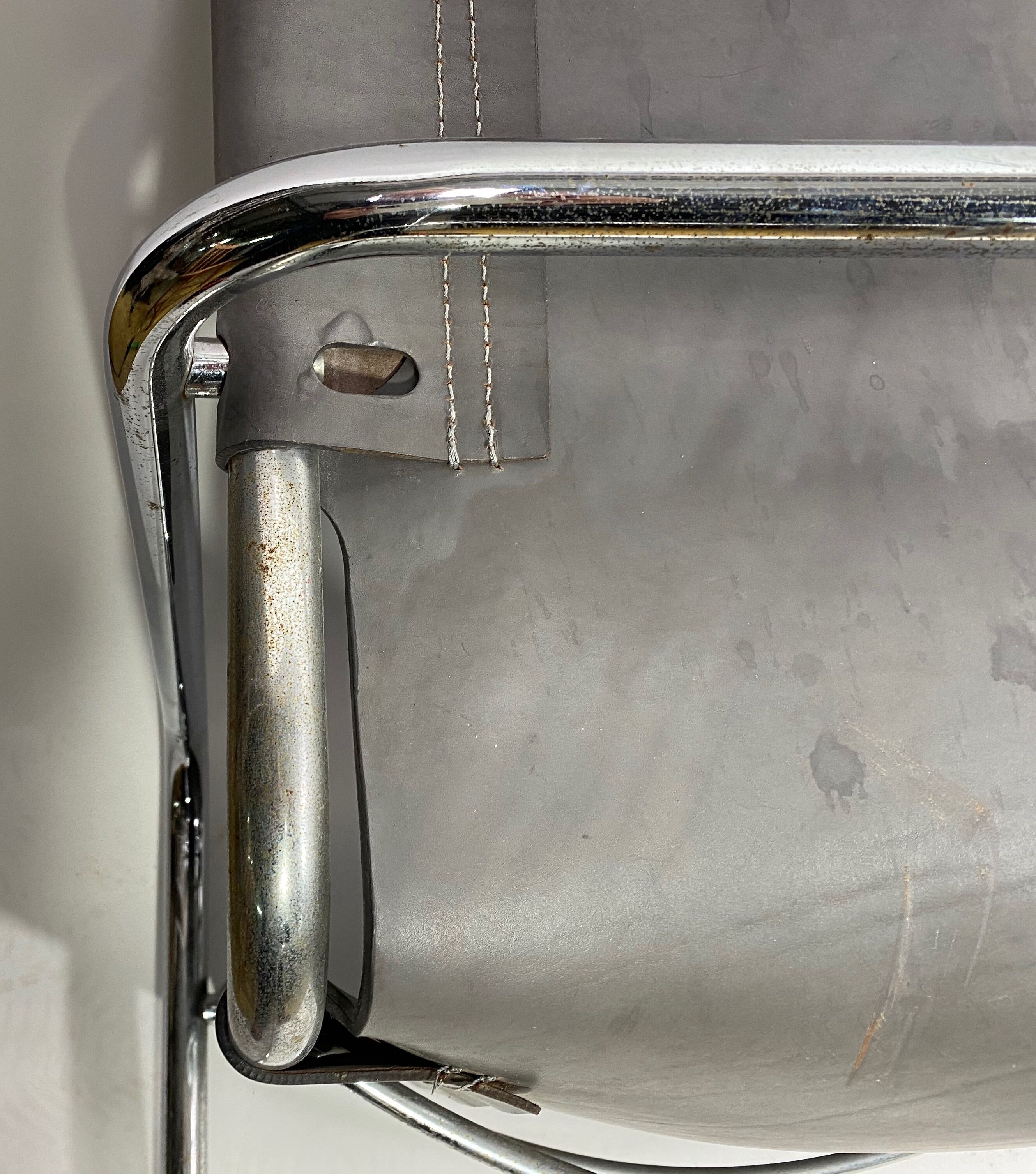 4 MG5 tubular chairs by Mark Stam 1970