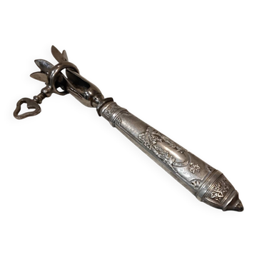 Manche a gigot manche metal argente style Louis XVI