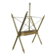 Neoclassical Baroque Folding Magazine Rack in Gilded Metal. 1950s