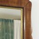 Miroir rectangulaire en bois de cerisier doré sculpté et festonné de style Biedermeier, Vienne