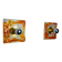 Pair of Murano Mazzega wall lights, orange frosted glass, Italy, 1970