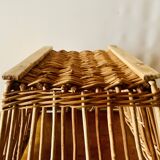 Large vintage wicker basket