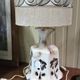 Very large ceramic lamp / floor lamp from the Art Deco period.