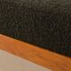 Danish teak daybed in thick boucle fabric, 1960s