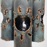 Brutalist Mid-Century Metal Pendant