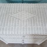 Old rattan chest of drawers