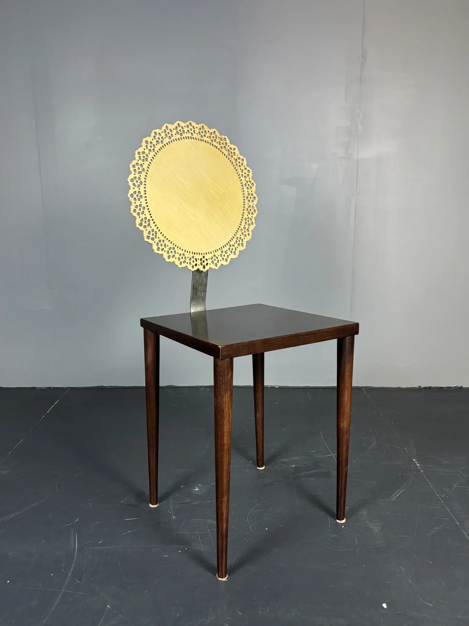 Sculptural Italian Tatlim side chair or dining chair, Marco Mencacci, 1990s