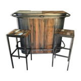 Meuble bar et tabourets