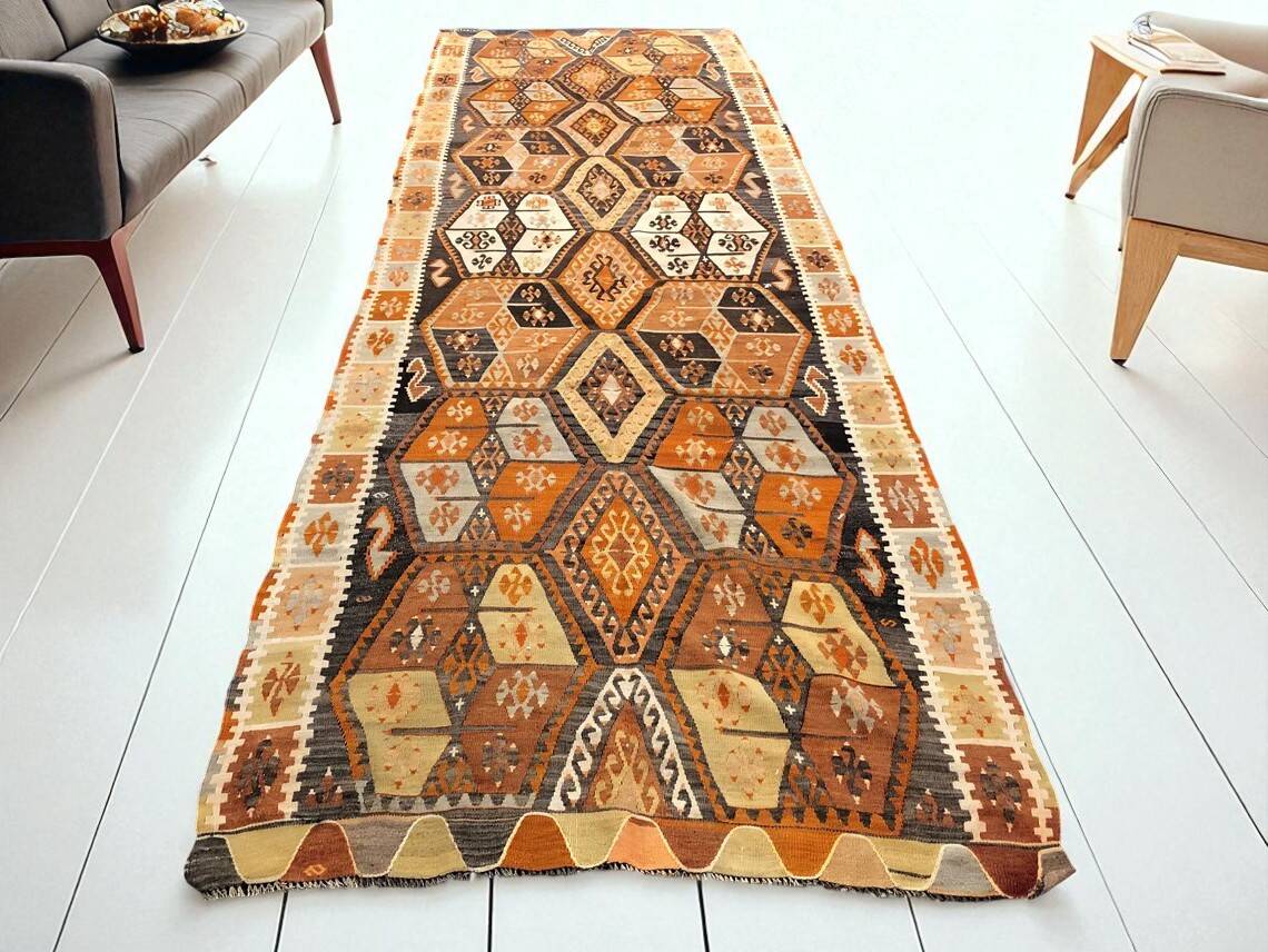 Vintage Anatolian Kilim Rug