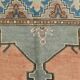 Salmon & Navy Blue Vintage Persian Rug, 131x218 Cm