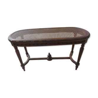 Banquette de piano cannée style Louis XVI