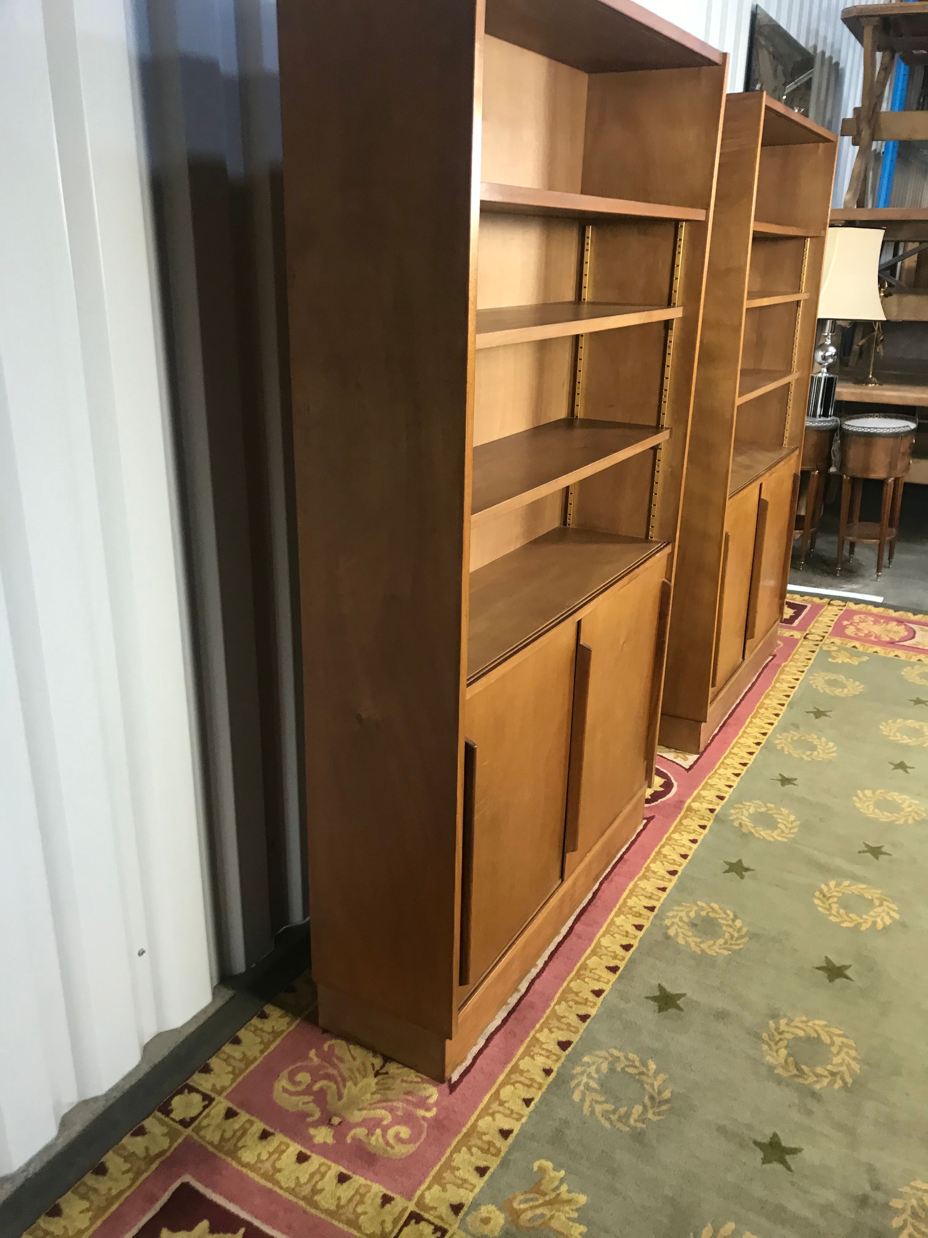 Paire de bibliothèques vintage 1950